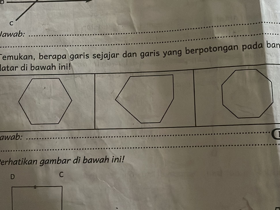 Temukan berapa garis sejajar dan garis yang StudyX