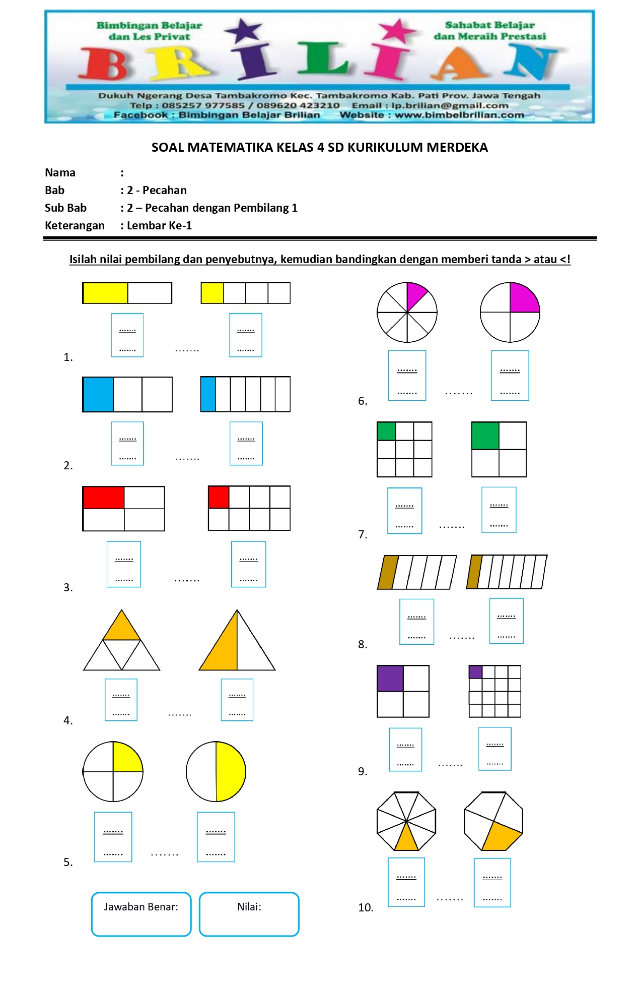 5 Rahasia Cepat Kuasai Contoh Soal Mengurutkan Pecahan Senilai Matematika Kelas 4 SD