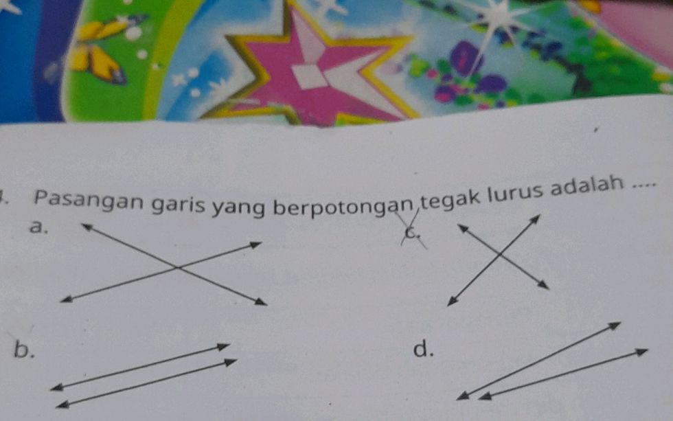 4 Pasangan garis yang berpotongan tegak StudyX