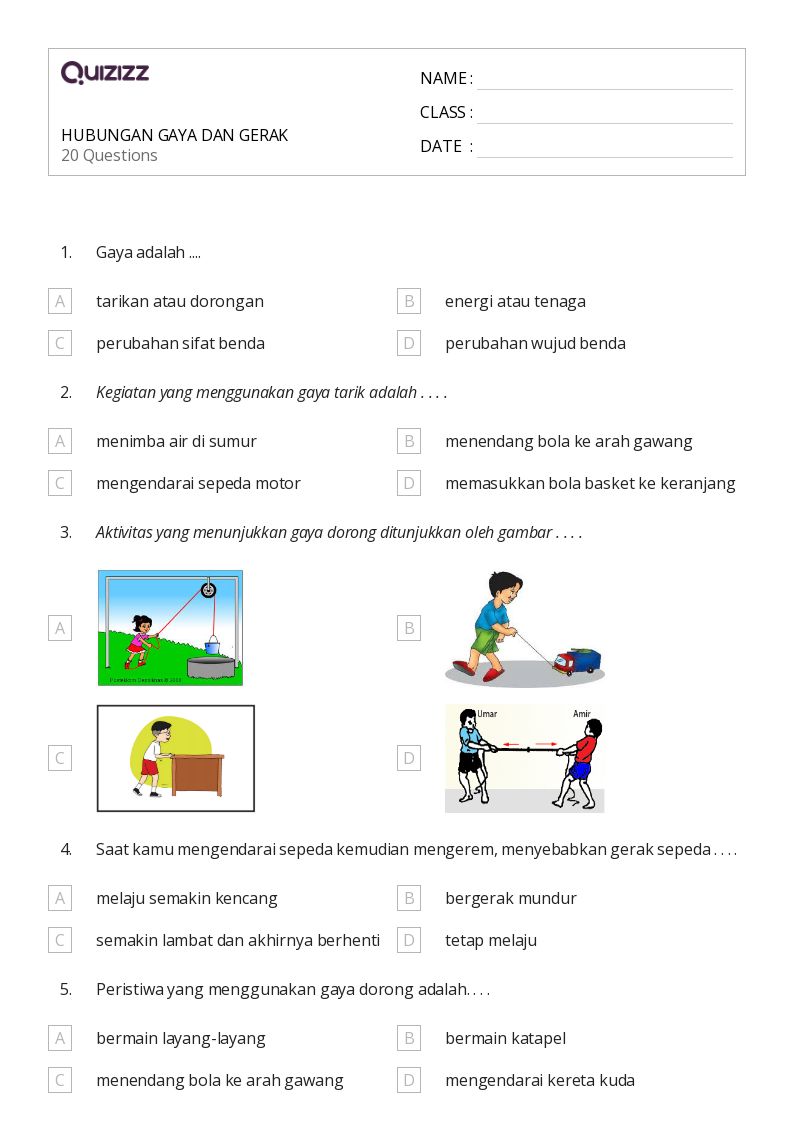 Ternyata Ini 7 Contoh Soal Gaya Gesek Kelas 4 SD yang Sering Keluar Saat Ujian Terbaru