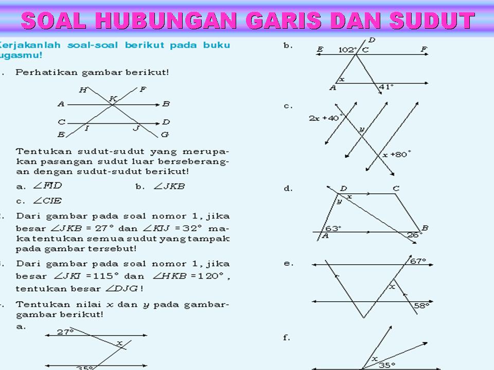 Contoh Soal Garis Dan Sudut Dalchaebi