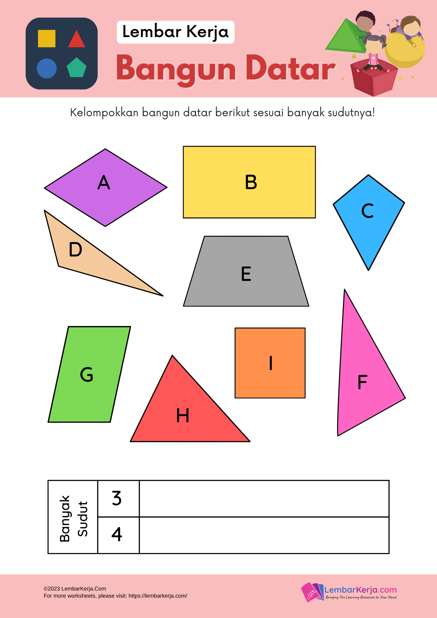10 Contoh Soal Mengenal Bangun Datar Kelas 4 yang Wajib Dicoba, Dijamin Paham!