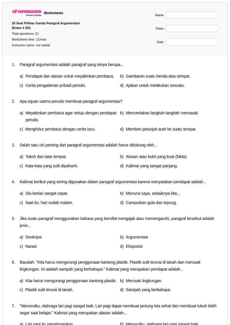 5 Contoh Soal Menyusun Paragraf Kelas 3 SD yang Jarang Diketahui Orang Tua
