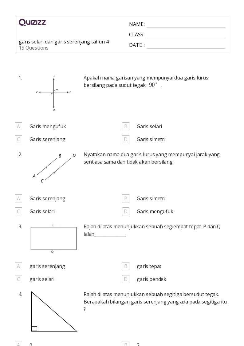 7 Contoh Soal Mengenal Garis Materi SD Kelas 4 yang Sering Bikin Bingung, Wajib Latihan!